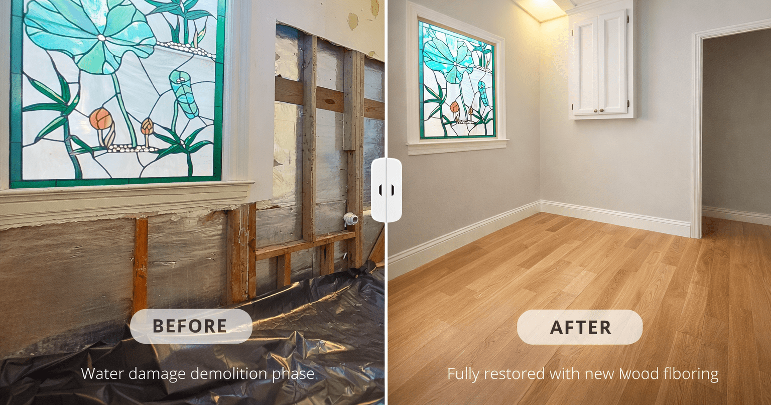 Property structural repairs after water damage